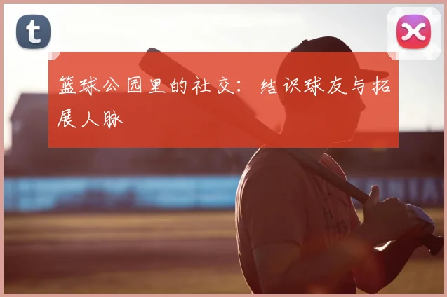篮球公园里的社交：结识球友与拓展人脉